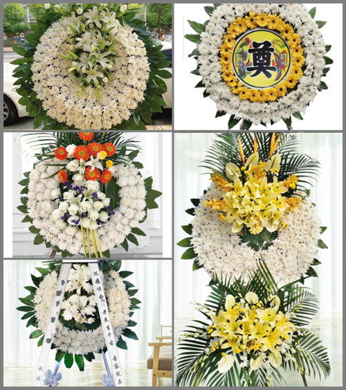 湖北黄冈市黄梅县蔡山镇曹坝村花圈速递